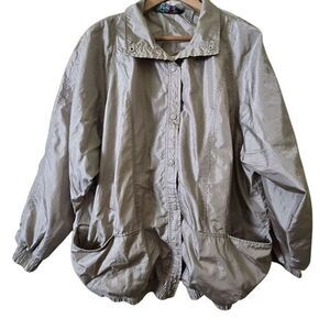 Vintage Haband Lightweight Metallic Tan‎ Windbreaker XL
